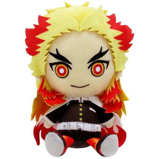 Bandai Demon Slayer Kimetsu no Yaiba Chibi Plush - Kyojuro Rengoku - Super Anime Store FREE SHIPPING FAST SHIPPING USA