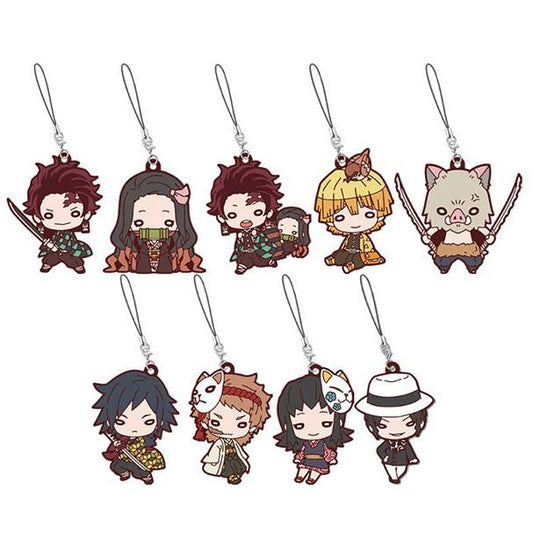 Takaratomy A.R.T.S Demon Slayer (Kimetsu No Yaiba) Nitotan Rubber Mascot Vol. 1 Random Box - Super Anime Store FREE SHIPPING FAST SHIPPING USA