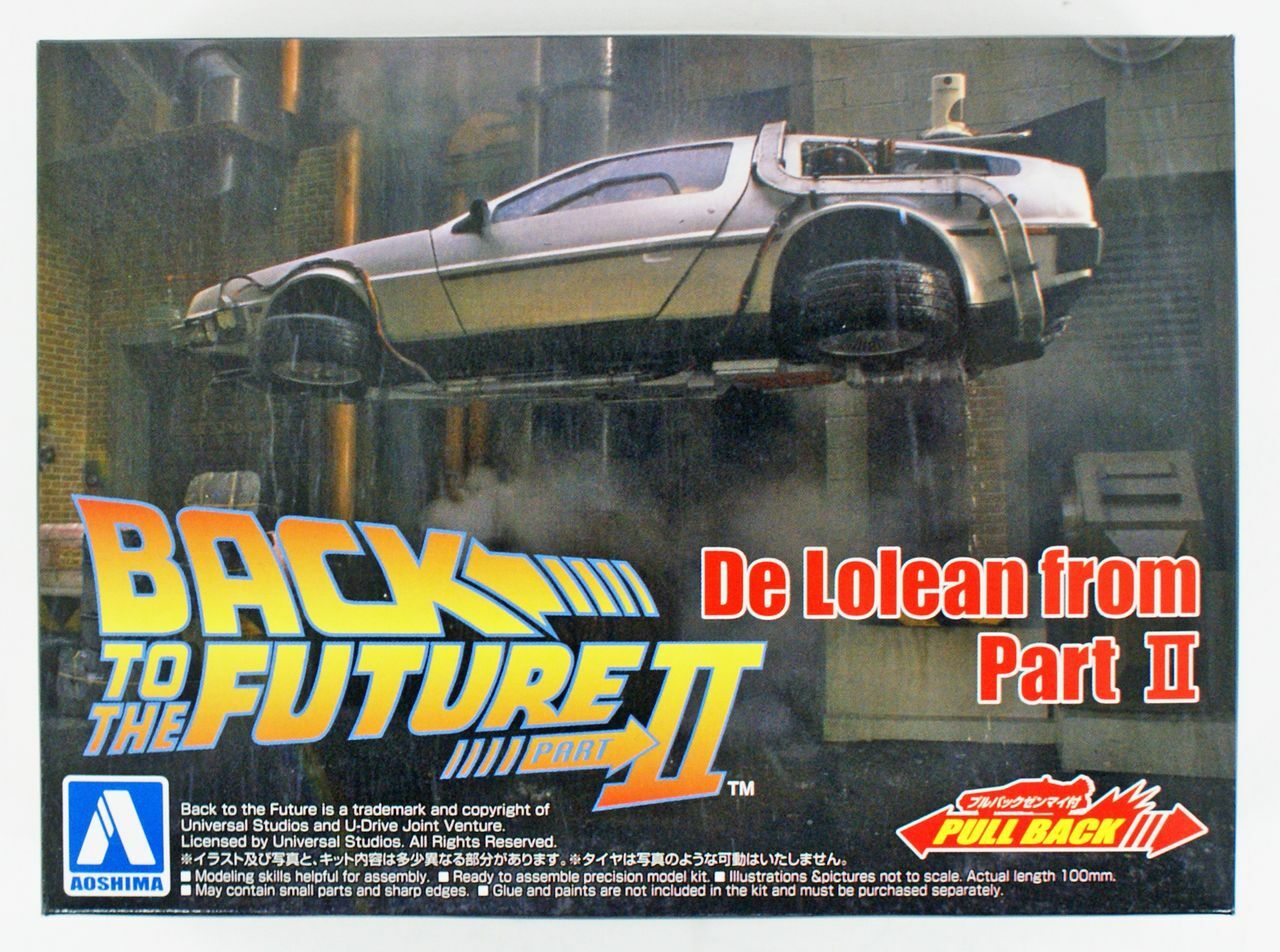 1/43 BACK TO THE FUTURE 1/43 Pullback DELOREAN from PART II Model Kit Figure Super Anime Store