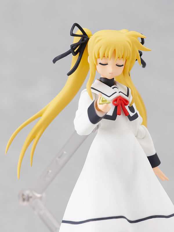 Magical Girl Lyrical Nanoha A's figma 062 Fate Testarossa: School Uniform ver. Figure (ふぃぐま ふぇいと・てすたろっさ せいふく ばーじょん) Super Anime Store