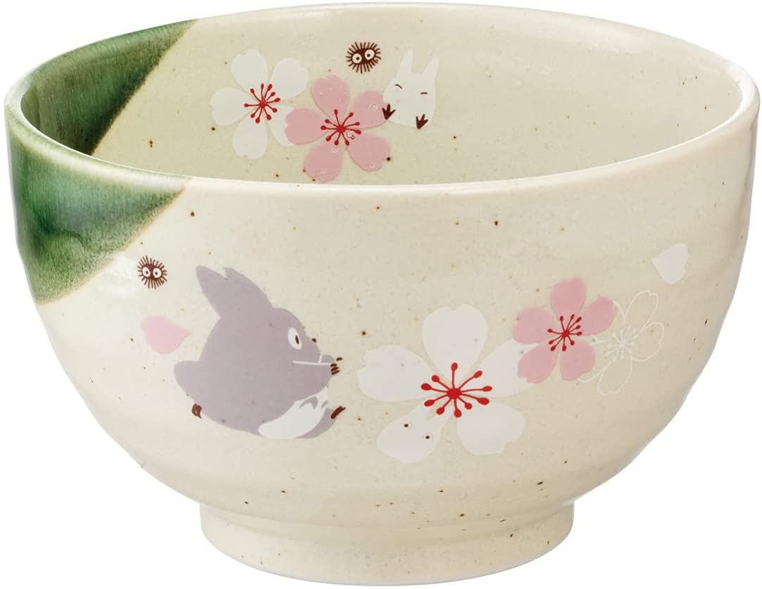 Totoro Traditional Japanese Dish Series - Small Rice Bowl (Sakura/ Cherry Blossom) "My Neighbor Totoro", Skater Super Anime Store