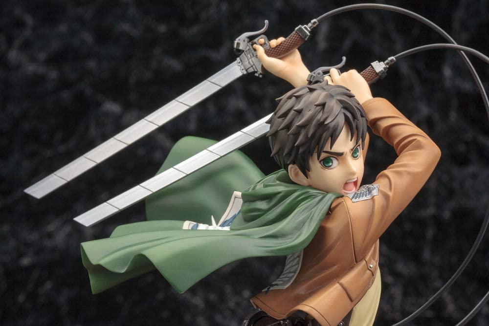 Kotobukiya Attack On Titan: Eren Yeager (Renewal Package Variant) ArtFX J Statue Figure Super Anime Store