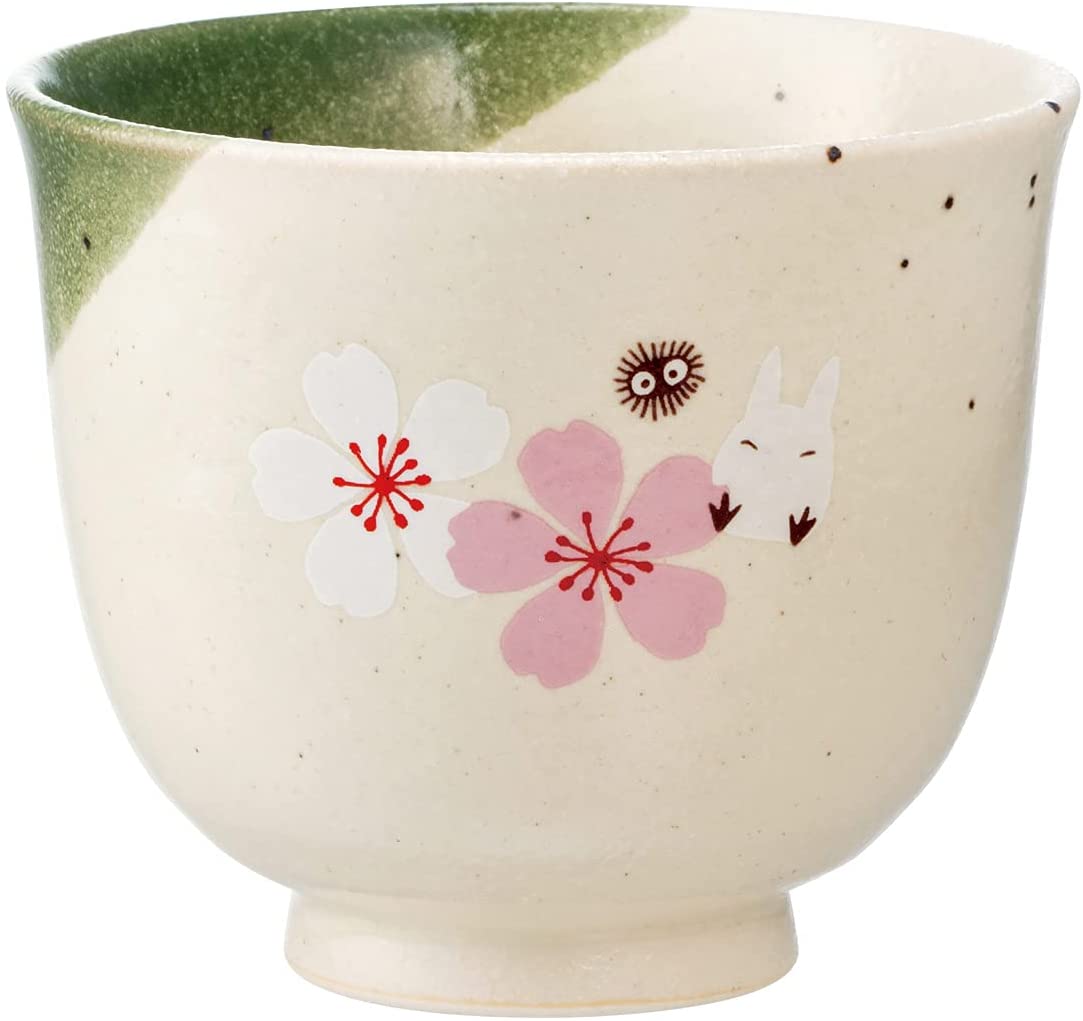 Totoro Traditional Japanese Dish Series - Teacup (Sakura/Cherry Blossom) "My Neighbor Totoro", Skater, Skater Super Anime Store
