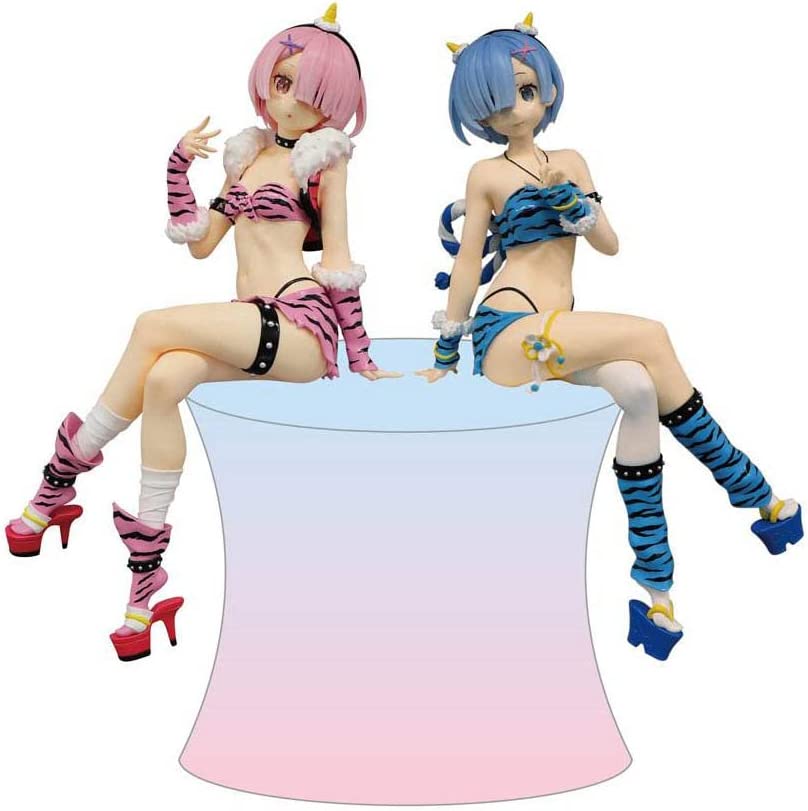Re:Zero Rem & Ram Demon Costume Noodle Stopper Figure - FuRyu Official Anime Collectible - Super Anime Store