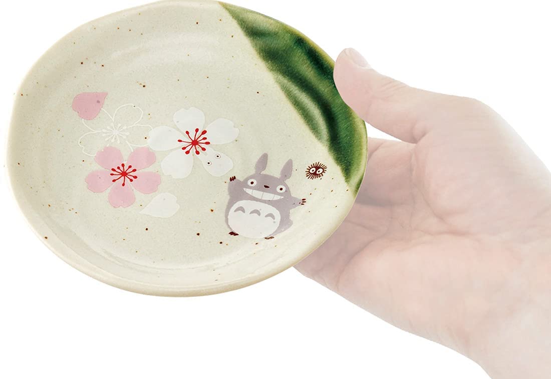 Totoro Traditional Japanese Dish Series - Small Plate (Sakura/Cherry Blossom) "My Neighbor Totoro", Skater Super Anime Store