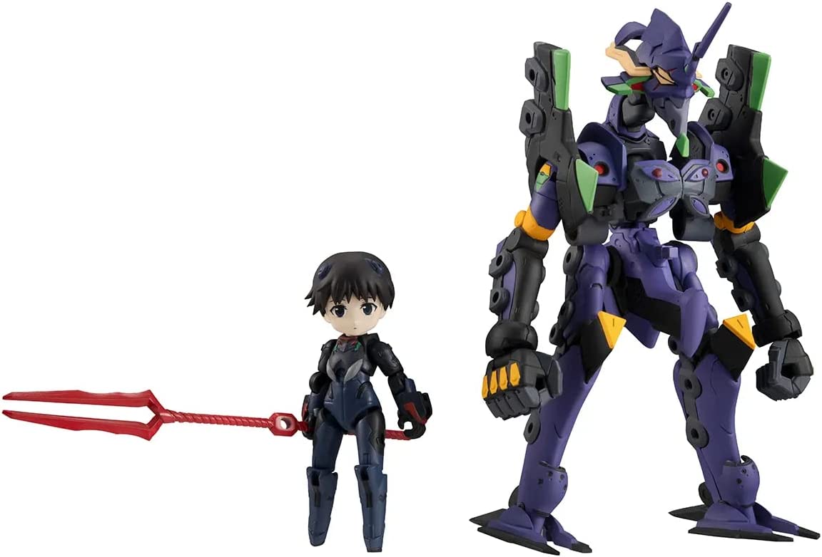 MegaHouse – Evangelion – Shinji Ikari, Kaworu Nagisa & Evangelion 13 (Kinoausgabe), Megahouse Desktop-Armeefigur