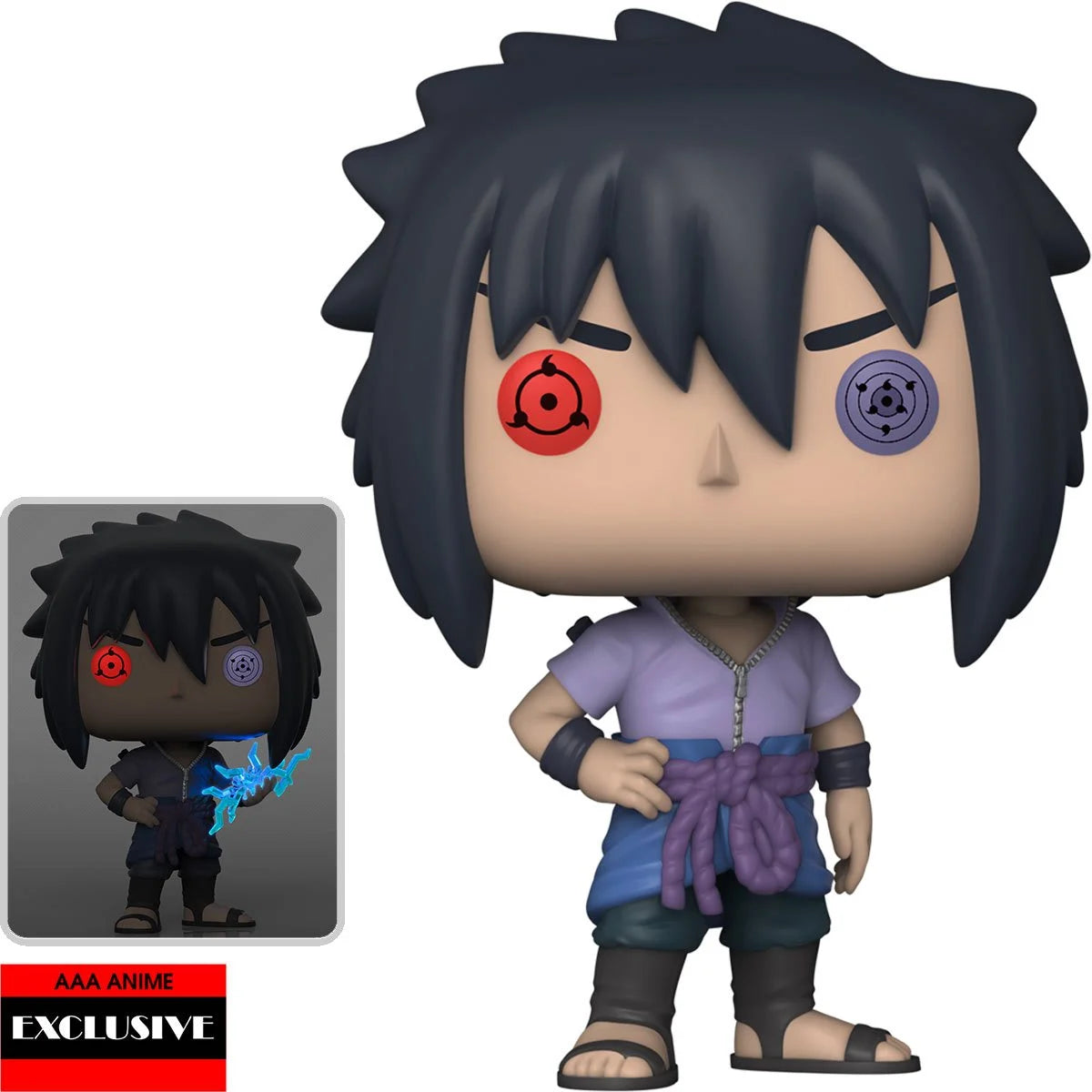 Funko Pop! 1023 Naruto Shippuden Sasuke Uchiha Rinnegan AAA Anime Exclusive Figure