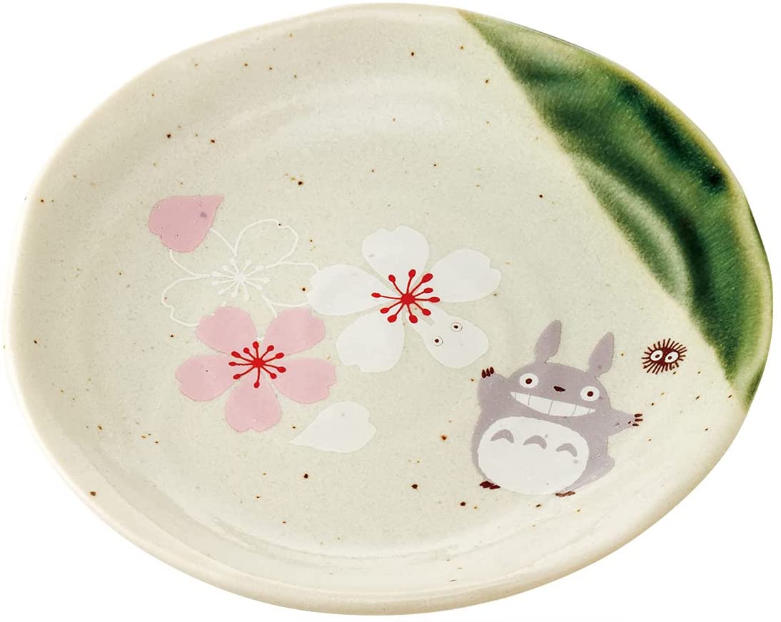 Totoro Traditional Japanese Dish Series - Small Plate (Sakura/Cherry Blossom) "My Neighbor Totoro", Skater Super Anime Store