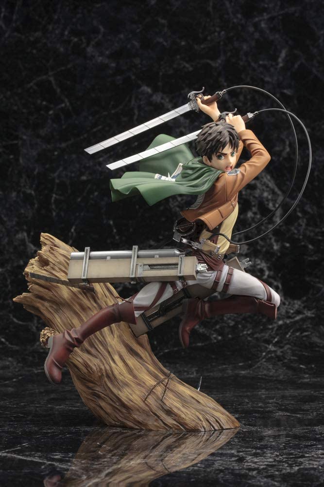 Kotobukiya Attack On Titan: Eren Yeager (Renewal Package Variant) ArtFX J Statue Figure Super Anime Store