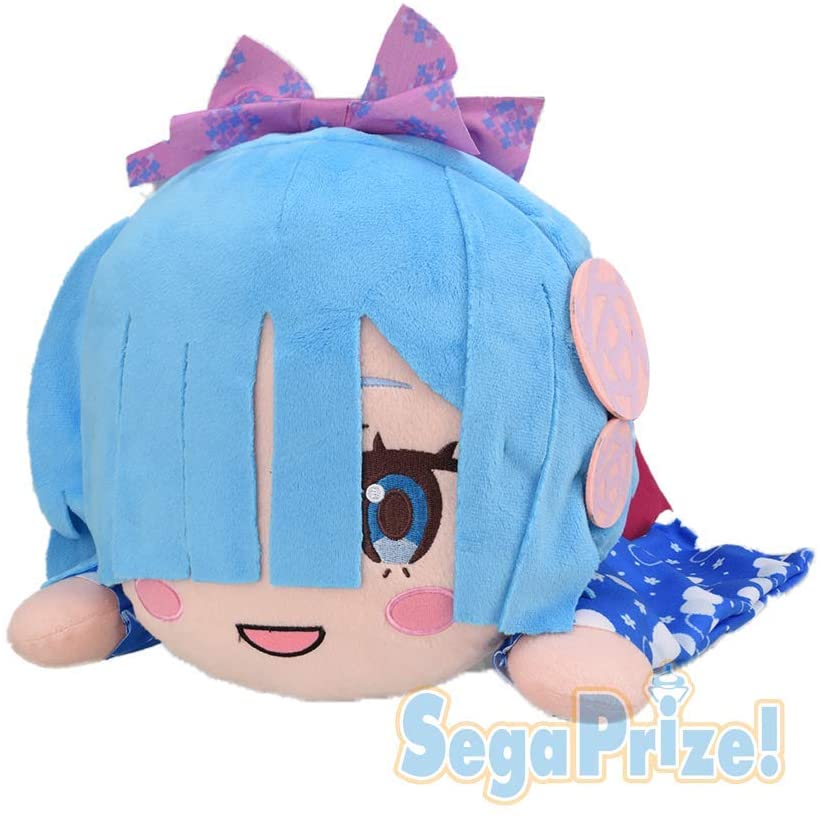 Sega Re: Zero Rem Japanese Style Kimono MEJ Nesoberi Plush, 15.7