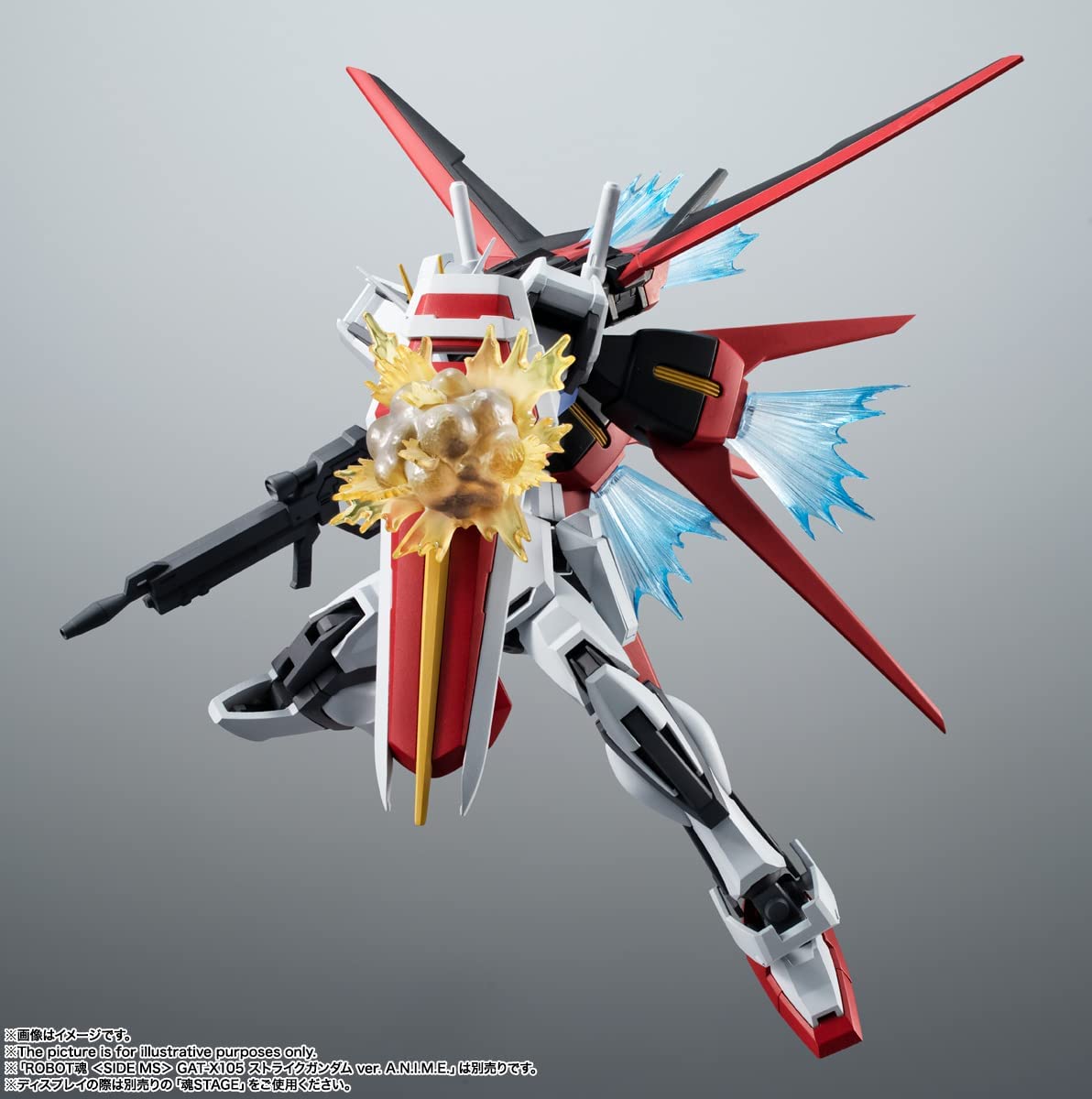 Tamashi Nations - Mobile Suit Gundam Seed - AQM/E-X01 Aile Striker & Option Parts Set, Bandai Spirits The Robot Spirits