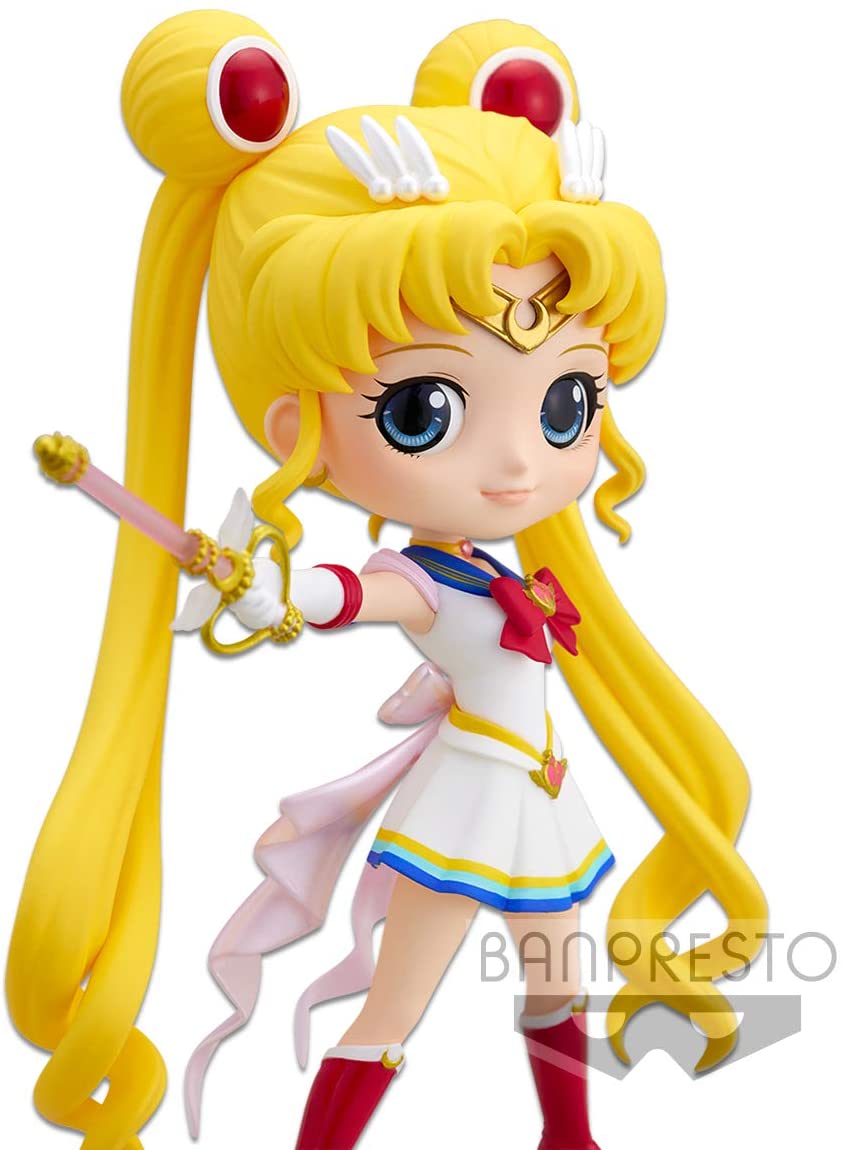 Banpresto Pretty Guardian Sailor Moon Eternal The Movie Q Posket-Super Sailor Moon-Moon Kaleidoscope Version Figure Super Anime Store