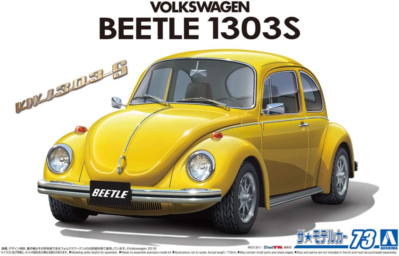 Aoshima 1/24 Scale 13Ad Beetle 1303S '73 - Plastic Model Building Kit