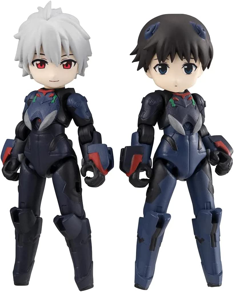 MegaHouse – Evangelion – Shinji Ikari, Kaworu Nagisa & Evangelion 13 (Kinoausgabe), Megahouse Desktop-Armeefigur