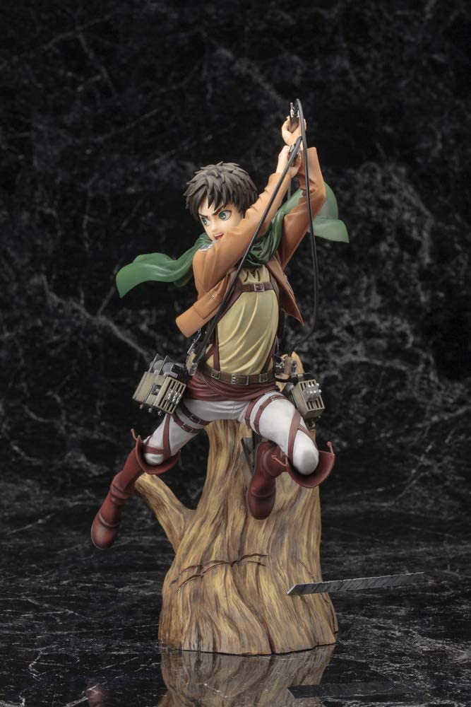 Kotobukiya Attack On Titan: Eren Yeager (Renewal Package Variant) ArtFX J Statue Figure Super Anime Store