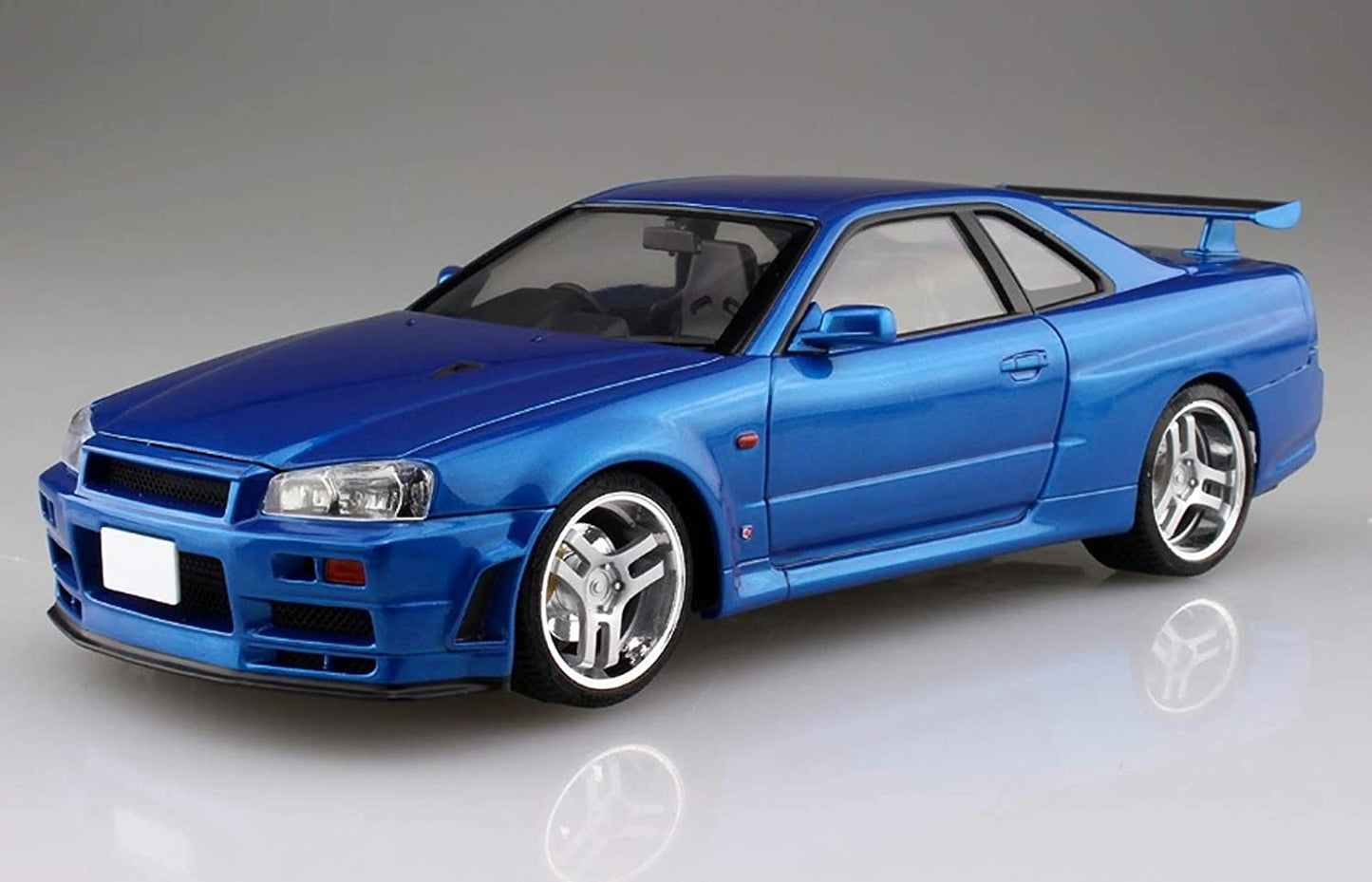 Aoshima 1/24 Scale Initial D Kozo Hoshino Bnr34 Skyline GT-R- Plastic Car Model Building Kit Super Anime Store