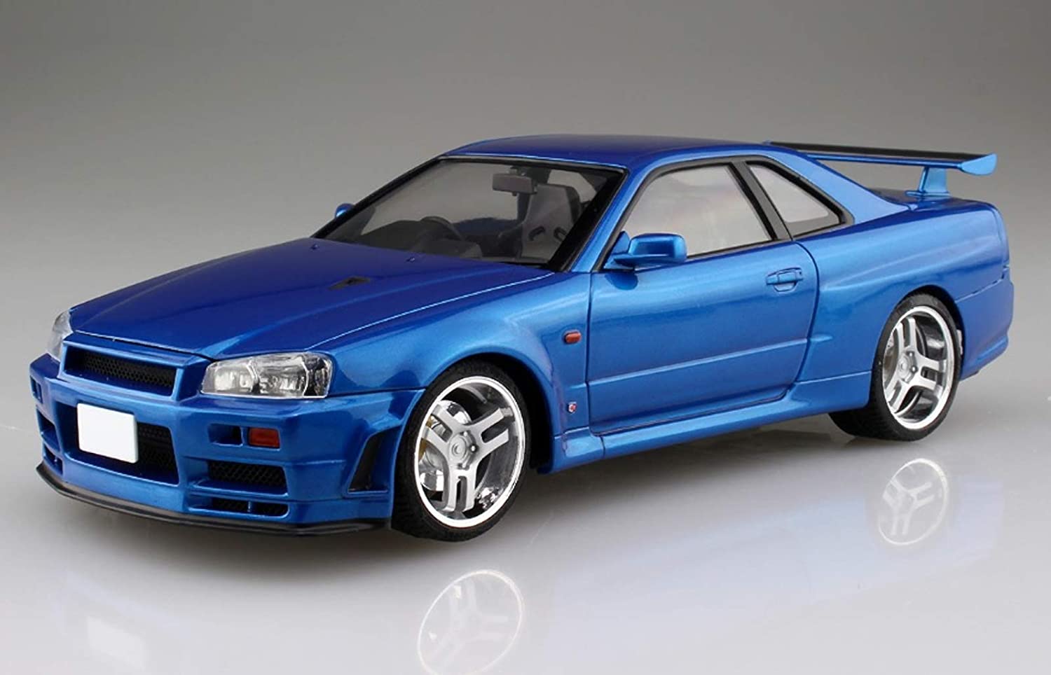 Aoshima 1/24 Scale Initial D Kozo Hoshino Bnr34 Skyline GT-R- Plastic Car Model Building Kit Super Anime Store