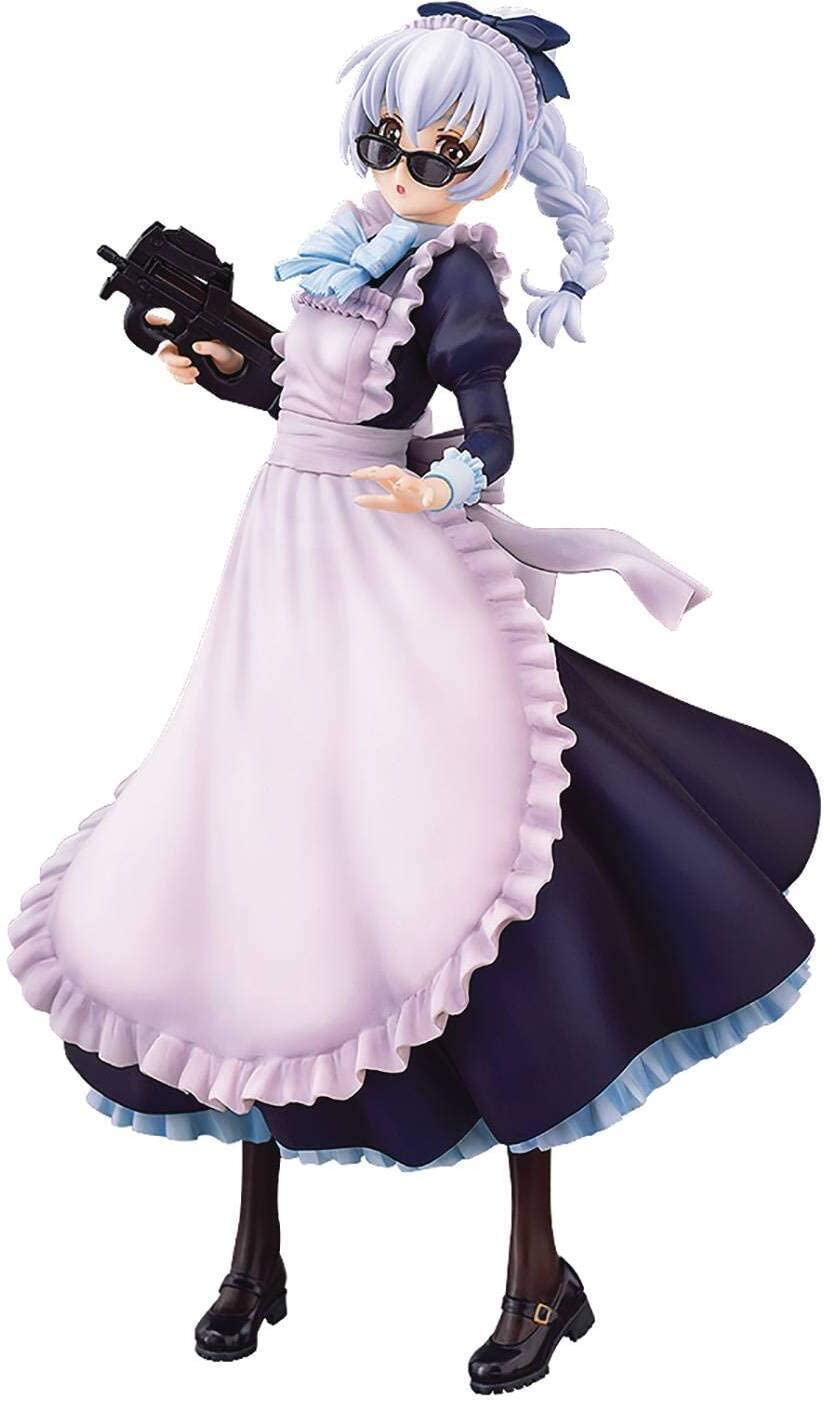 PHAT Full Metal Panic! Invisible Victory: Teletha Testarossa (Maid Version) 1:7 Scale PVC Figure Super Anime Store
