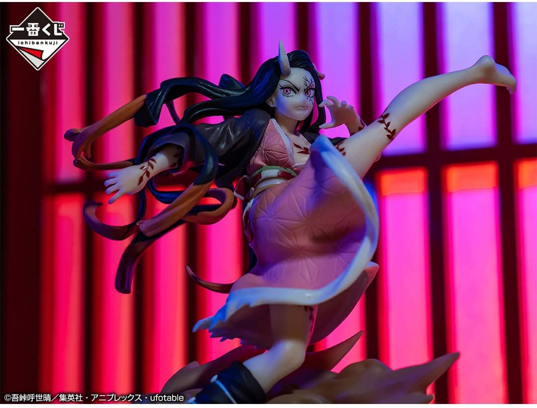 Nezuko Kamado Demon Form Advancing Version (The city where demons dwell) "Demon Slayer: Kimetsu no Yaiba", Bandai Spirits Ichibansho Figure