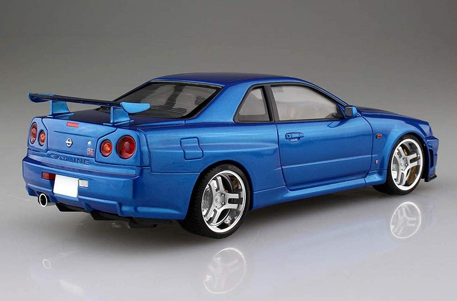 Aoshima 1/24 Scale Initial D Kozo Hoshino Bnr34 Skyline GT-R- Plastic Car Model Building Kit Super Anime Store
