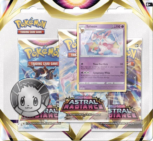 Pokemon TCG Sword & Shield Astral Radiance 3 Booster Blister Pack (1 paquete)