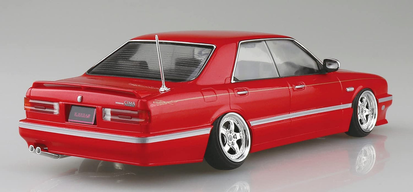 Aoshima 1/24 Scale Y31 CIMA Obayashi Ver. '89Nissan - Plastic Model Building Vehicle Kit