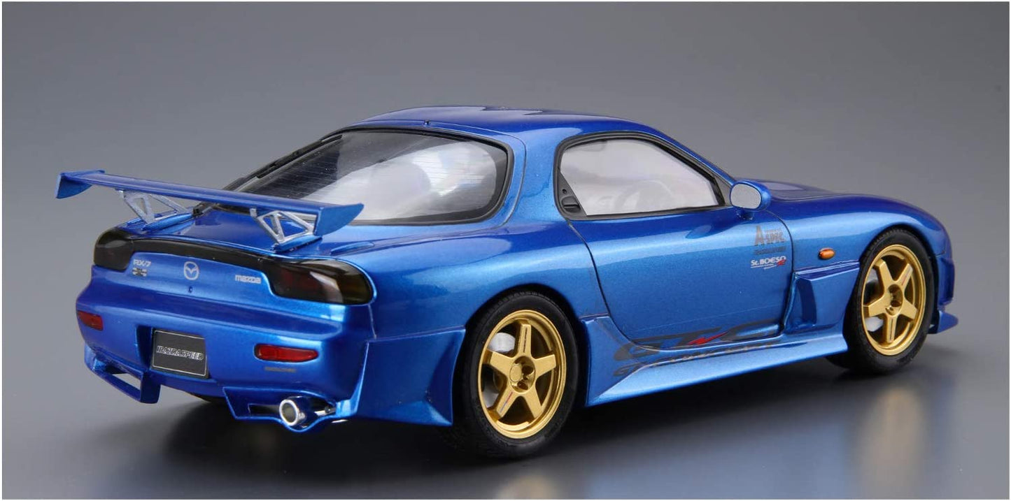 Aoshima Bunka Kyozai 1/24 The Tune Car Series No. 27 Mazda Speed FD3S RX-7 A-Spec GT Concept 1999 Plastic Model Kit