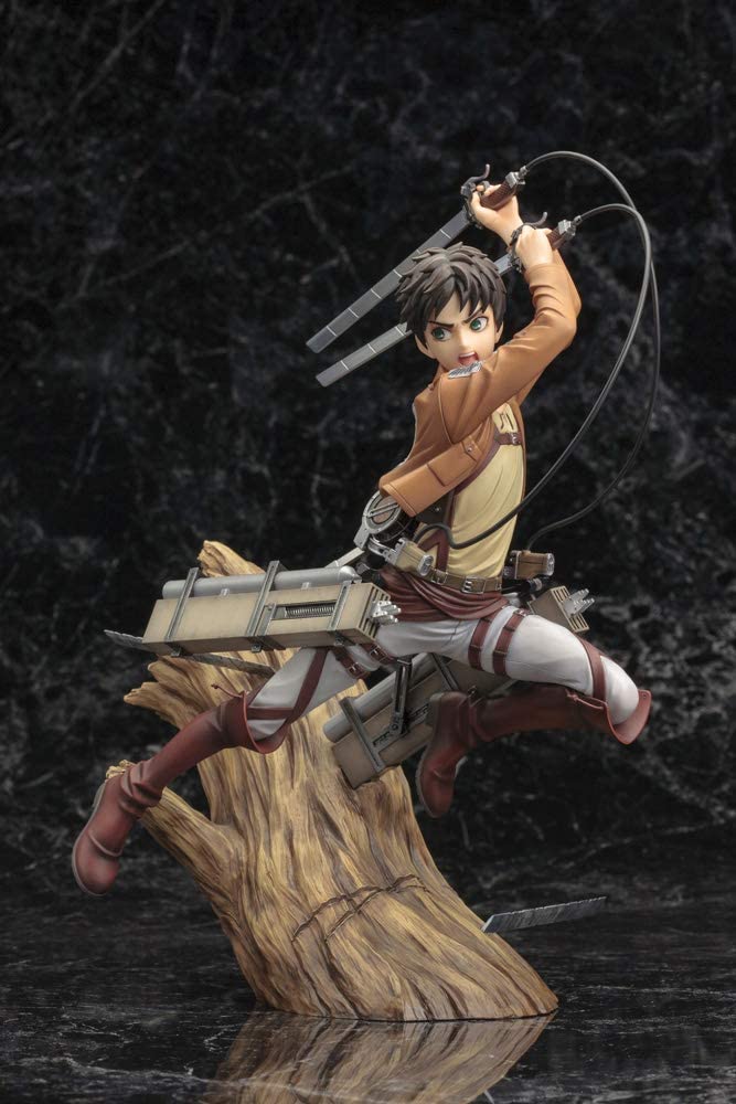 Kotobukiya Attack On Titan: Eren Yeager (Renewal Package Variant) ArtFX J Statue Figure Super Anime Store