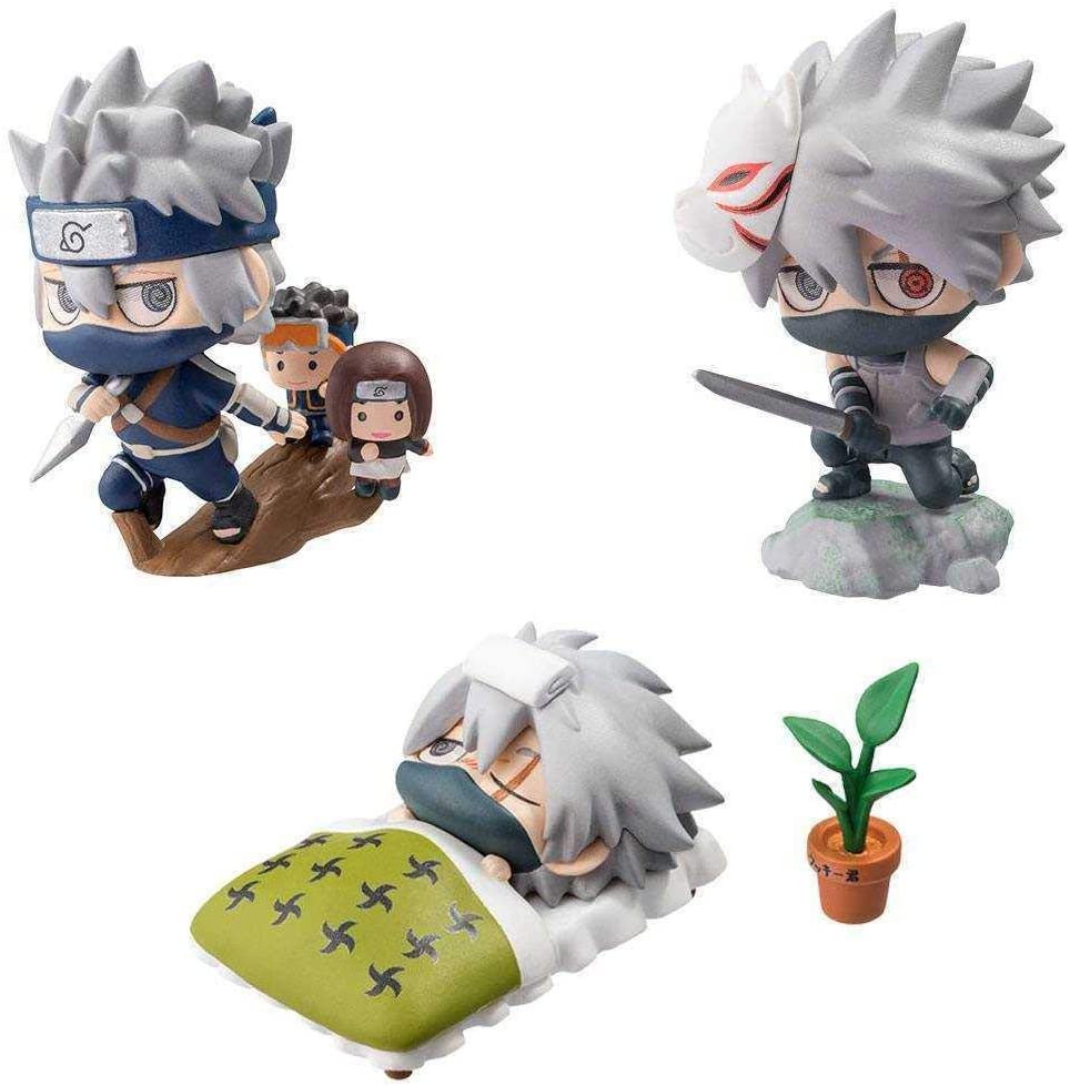 Megahouse Petit Chara Land Naruto Shippuden: Kakashi Hatake Special Set Figure Super Anime Store