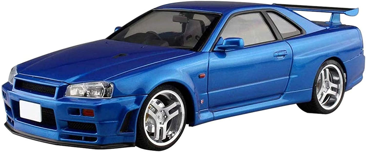 Aoshima 1/24 Scale Initial D Kozo Hoshino Bnr34 Skyline GT-R- Plastic Car Model Building Kit Super Anime Store