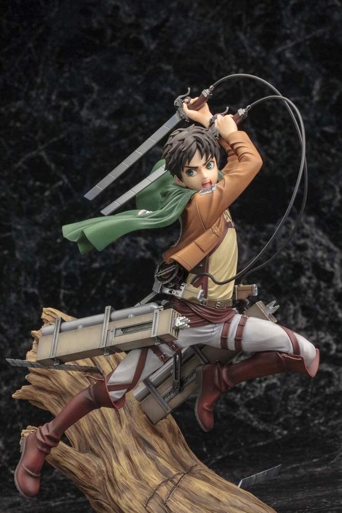 Kotobukiya Attack On Titan: Eren Yeager (Renewal Package Variant) ArtFX J Statue Figure Super Anime Store