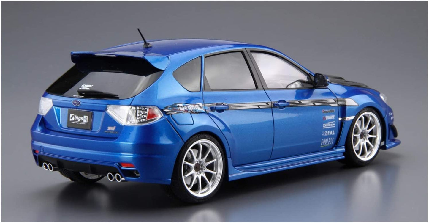 Aoshima Tuned Car No.35 58749 INGS GRB Impreza WRX STI '07 (Subaru) 1/24 Scale Model Kit