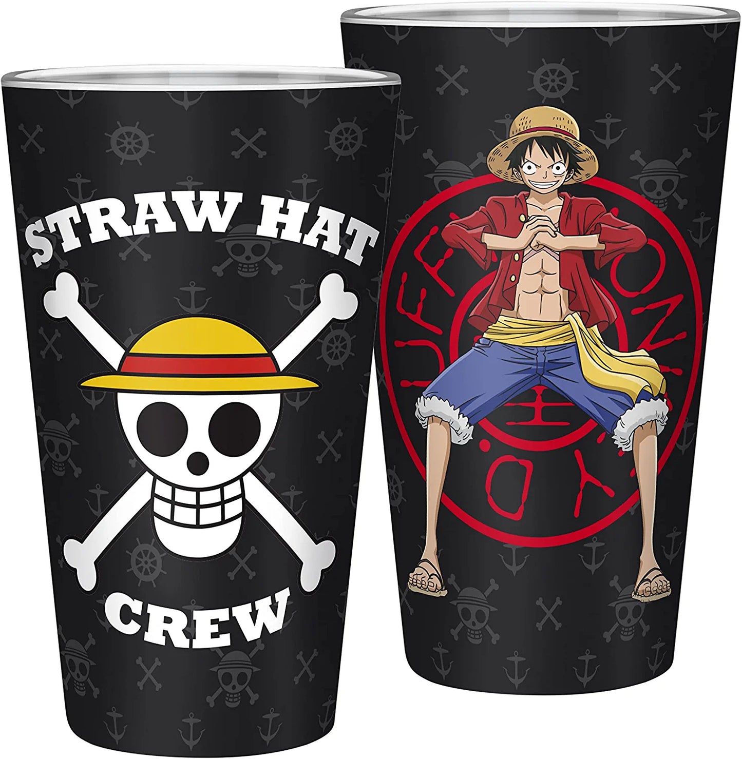 ONE PIECE - Skull Glass + Pin + Notebook Gift set