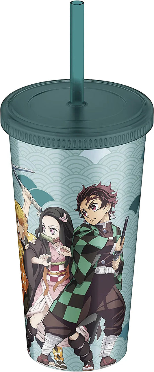 DEMON SLAYER - Vaso de plástico Demon Slayer, 16 oz