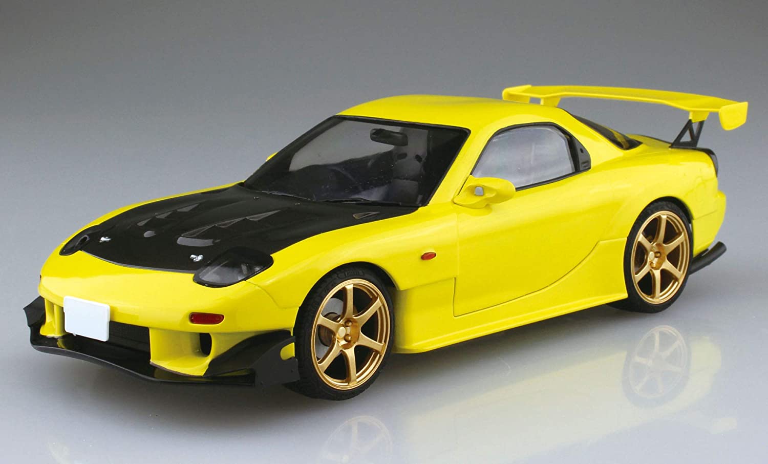 Aoshima 1/24 Scalei Initial D No.8 Takahashi FD3S RX-7 Project D - Plastic Car Model Kit Super Anime Store