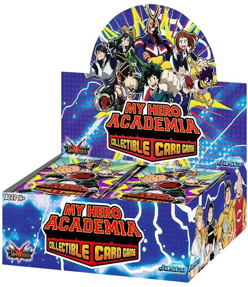 my hero academia booster box First Edition Jasco Universus TCG Katsuki Bakugo Jasco Games My Hero Academia