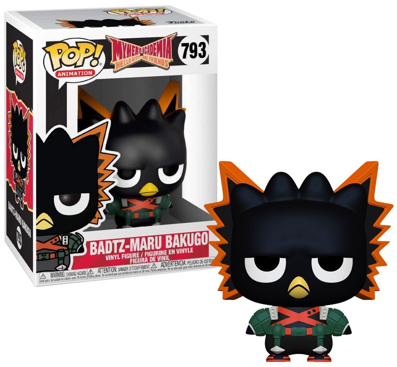 Funko POP 793 Anime: Sanrio / My Hero Academia - BadtzMaru - Katsuki Figure Super Anime Store
