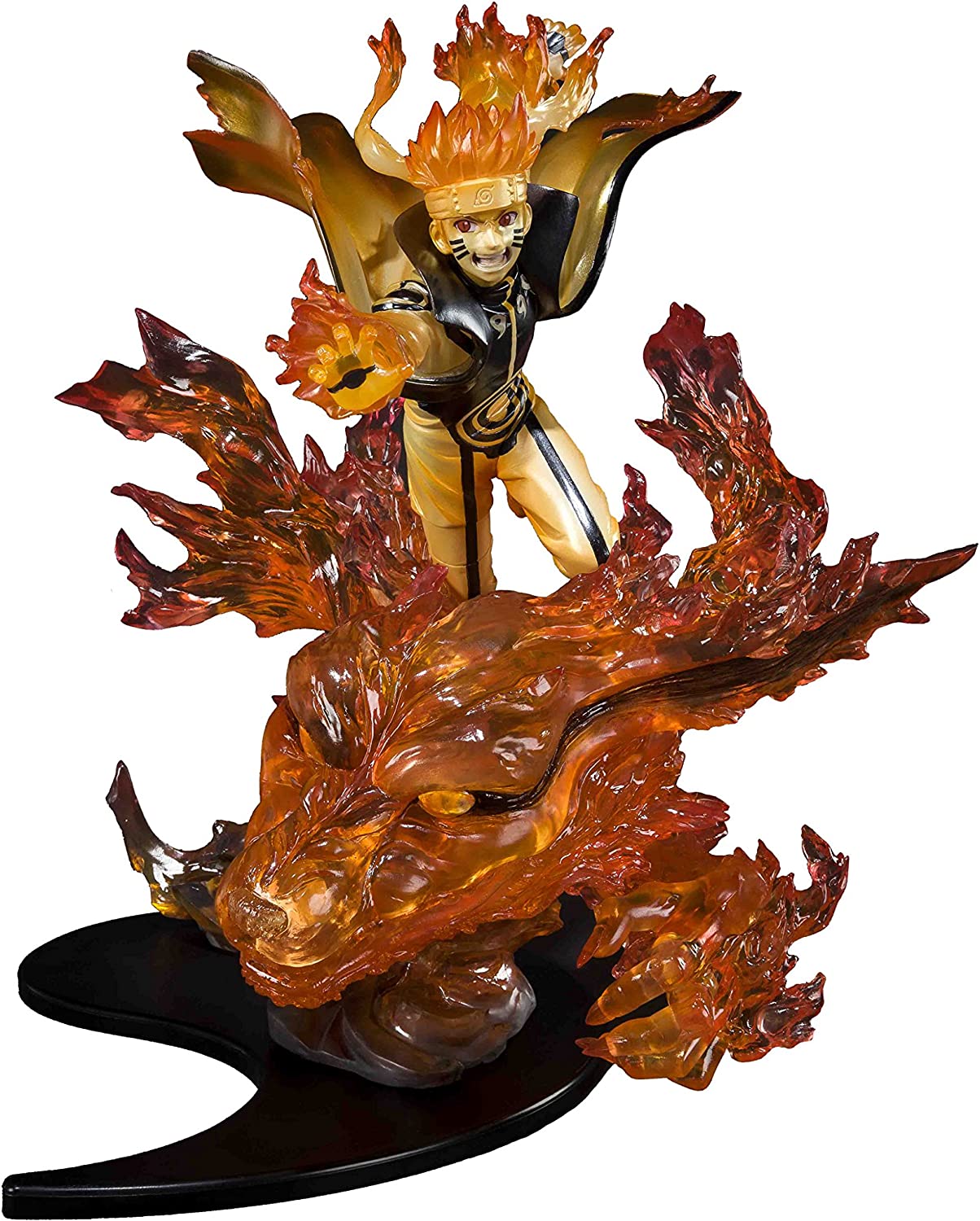 TAMASHII NATIONS Bandai Figuartszero Naruto Uzumaki - Kurama - Kizuna Relation Statue Figure