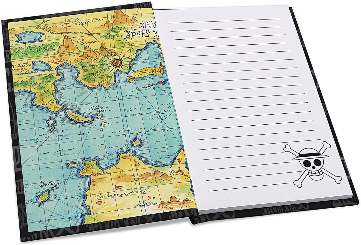 ONE PIECE - Skull Glass + Pin + Notebook Gift set