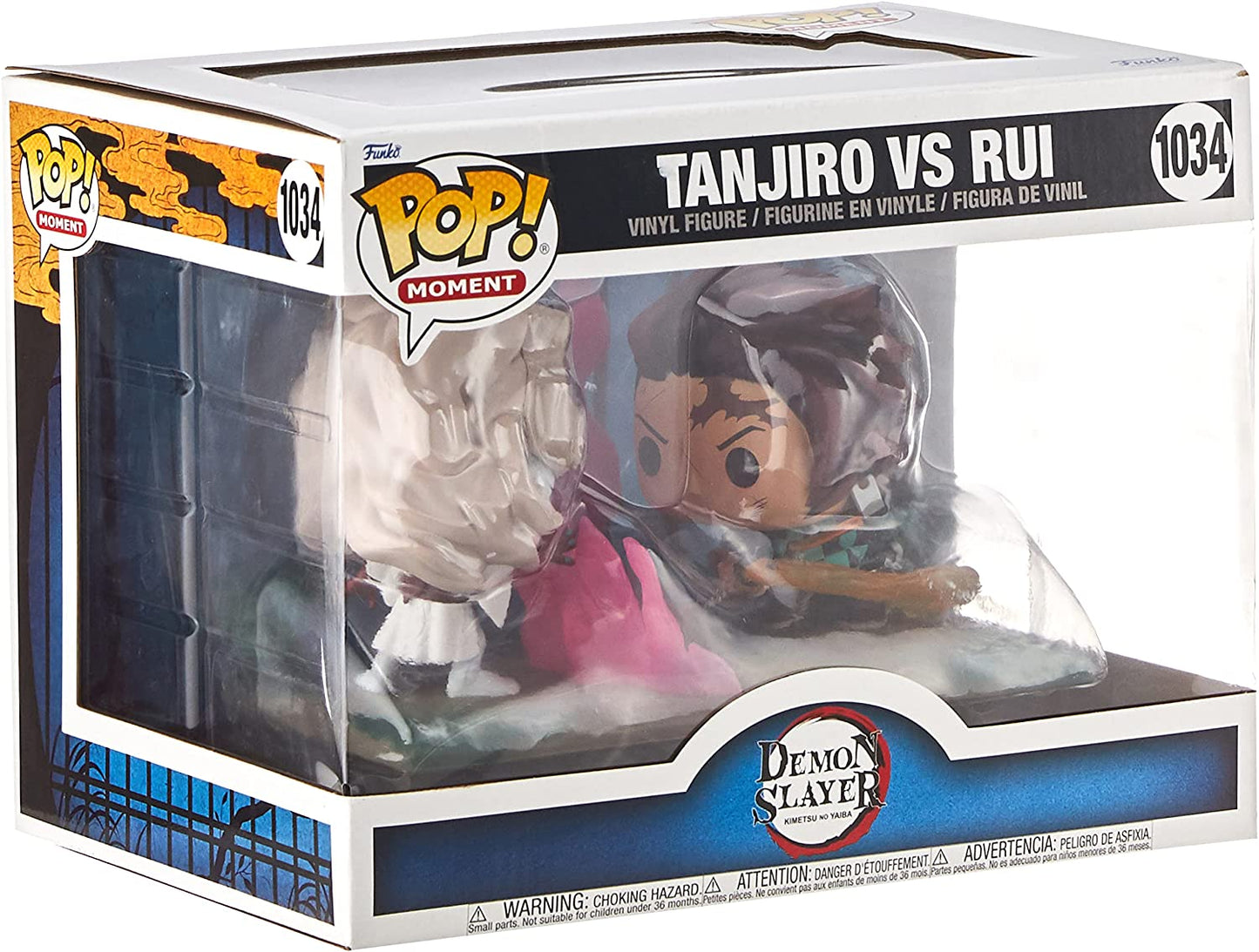 Funko POP 1034 Anime: Demon Slayer Kimetsu No Yaiba Tanjiro VS Rui Figure