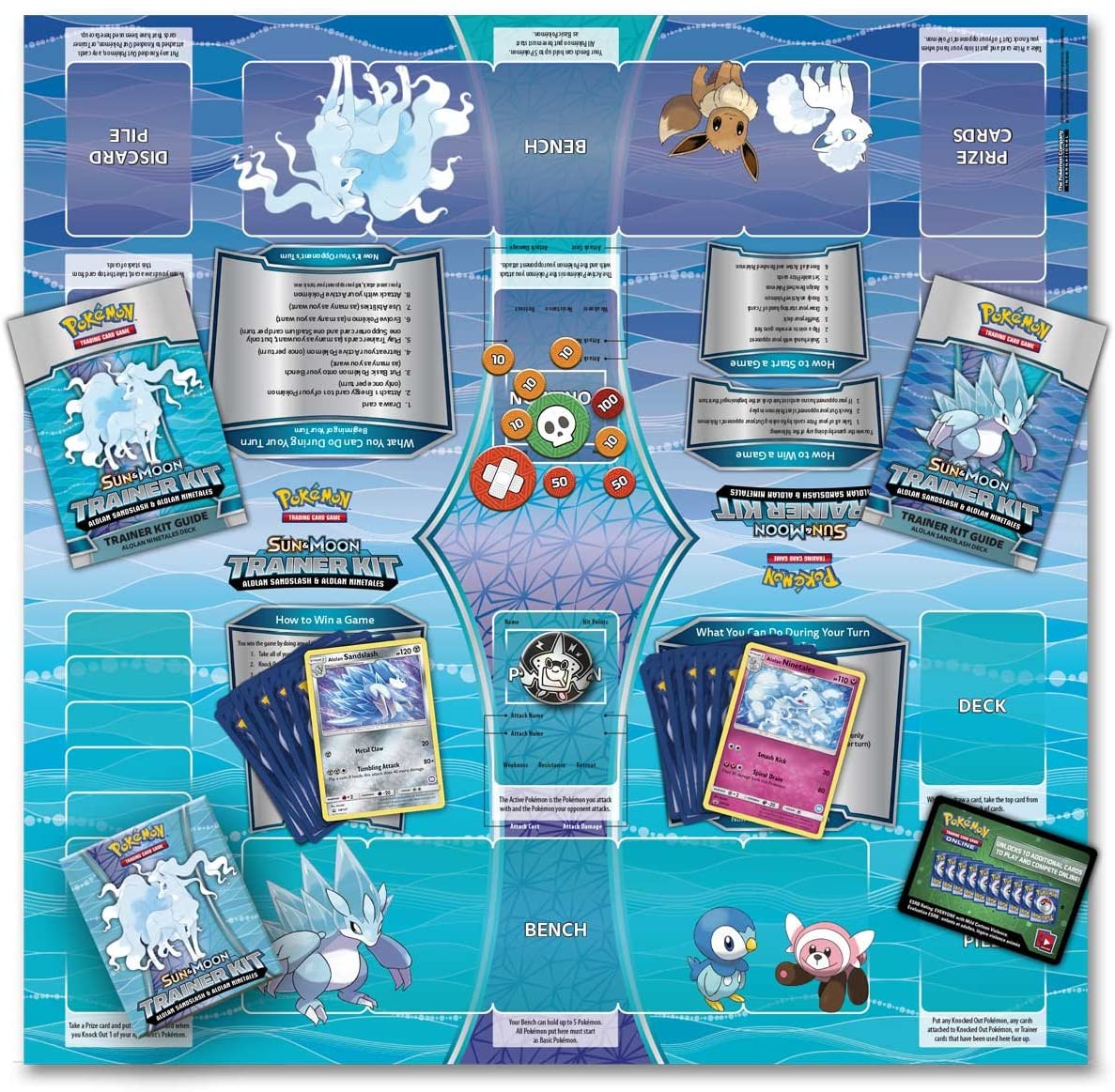 Pokémon-Sammelkartenspiel: Sun & Moon Trainer Kit (Alolan Sandslash & Alolan Ninetales)