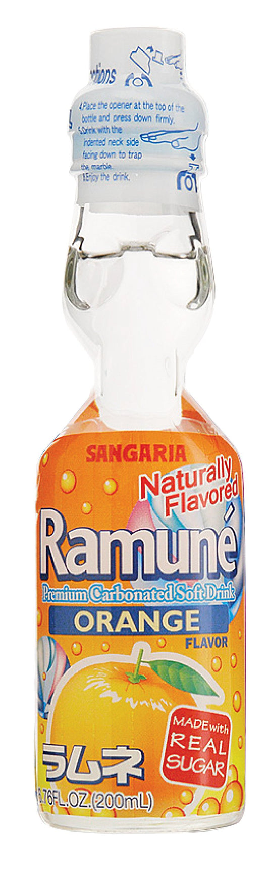 Ramune Orange Flavor (1 Bottle)