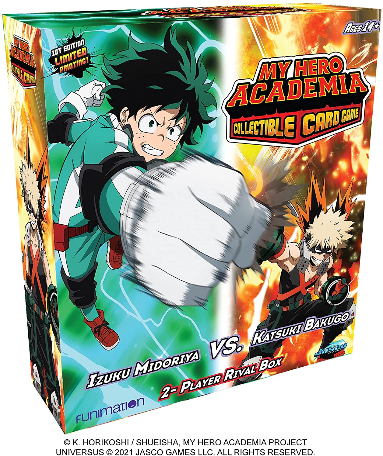 My Hero Academia Collectible Card Game Izuku Midoriya vs. Katsuki Two Player Rival Decks | Trading Card Game for Adults and Teens | Ages 14+ | 2 Players | Avg. Playtime 45+ Mins |