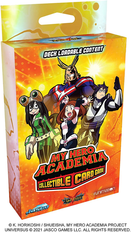 Juego de cartas coleccionables My Hero Academia Serie 1 Contenido cargable en baraja | Juego de cartas coleccionables para adultos y adolescentes | Mayores de 14 años | 2 jugadores | Tiempo de juego promedio 45+ minutos