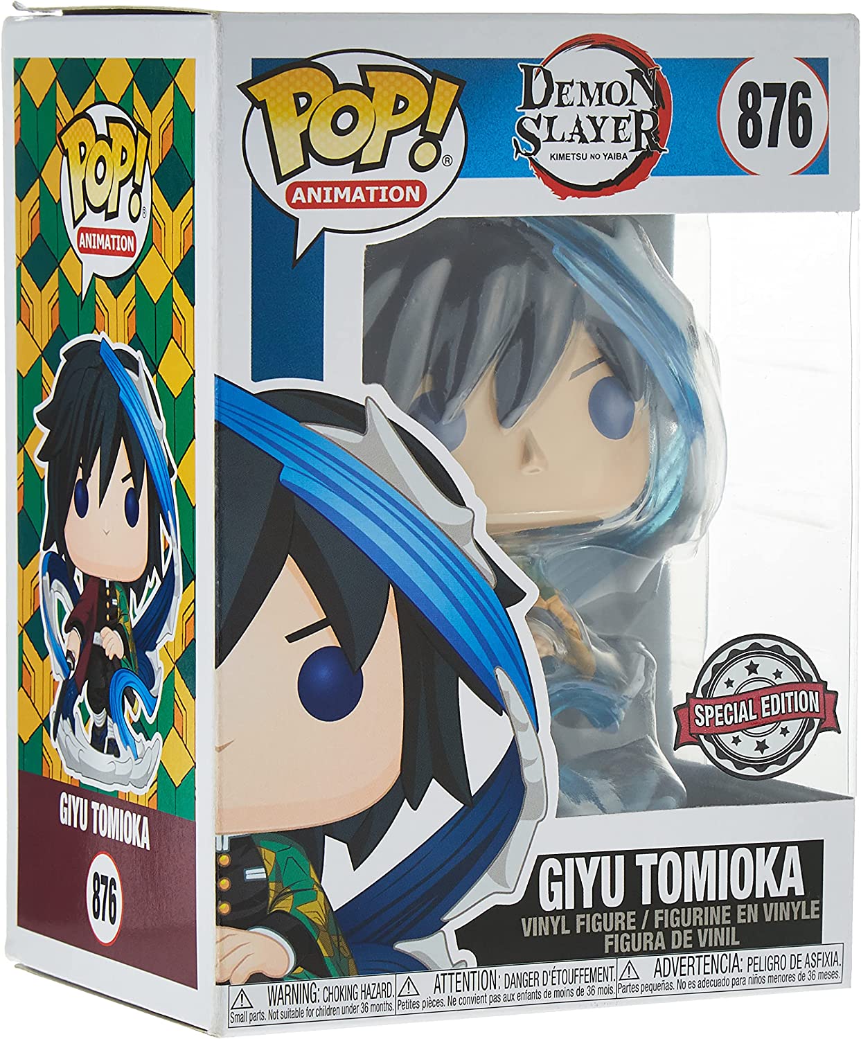 ¡Funkopop! 876 Animation: Demon Slayer Kimetsu No Yaiba Giyu Tomioka Figura (AAA Anime Exclusive)