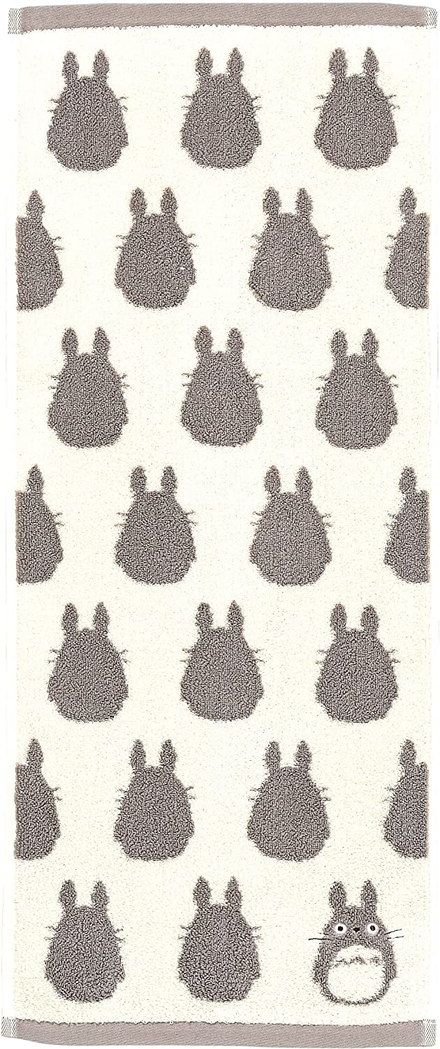 Studio Ghibli Silhouette Series (Gesichtshandtuch) My Neighbor Totoro Marushin Silhouette Towel Series Grau
