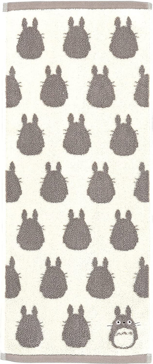 Studio Ghibli Silhouette Series (Face Towel) My Neighbor Totoro Marushin Silhouette Towel Series Grey