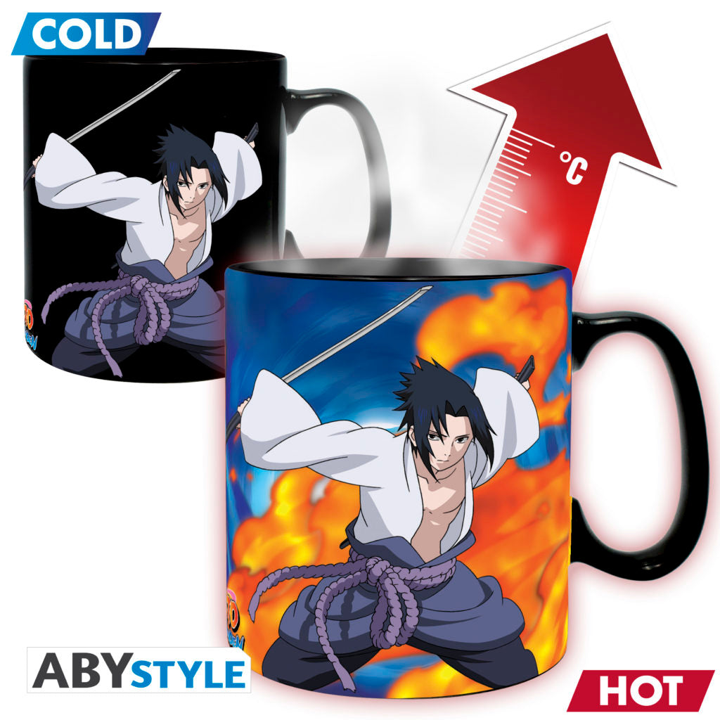 NARUTO SHIPPUDEN - Naruto and Sasuke Magic Mug and Coaster Gift Set Super Anime Store