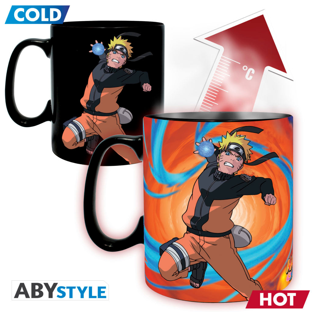 NARUTO SHIPPUDEN - Naruto and Sasuke Magic Mug and Coaster Gift Set Super Anime Store