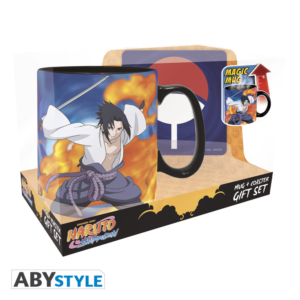 NARUTO SHIPPUDEN - Naruto and Sasuke Magic Mug and Coaster Gift Set Super Anime Store